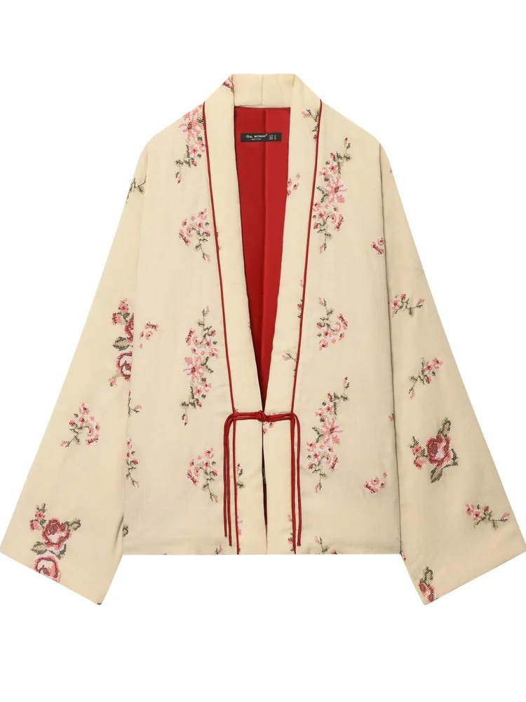 New 2025 Autumn Women's Chinese Retro Floral Embroidery V-ne Long Sve Cotton Jaet Loose Fit Sweet Sle Daily Wear
New 2025 Autumn Women's Chinese Retro Floral Embroidery V-ne Long Sve Cotton Jaet Loose Fit Sweet Sle Daily Wear