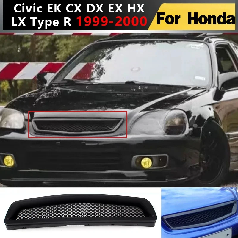 1999 To 2000 for Honda Civic EK CX DX EX HX LX Type R Front Hood Mesh Grille Replacement Front Bumper Grille Decoration Body Kit
1999 To 2000 for Honda Civic EK CX DX EX HX LX Type R Front Hood Mesh Grille Replacement Front Bumper Grille Decoration Body Kit
