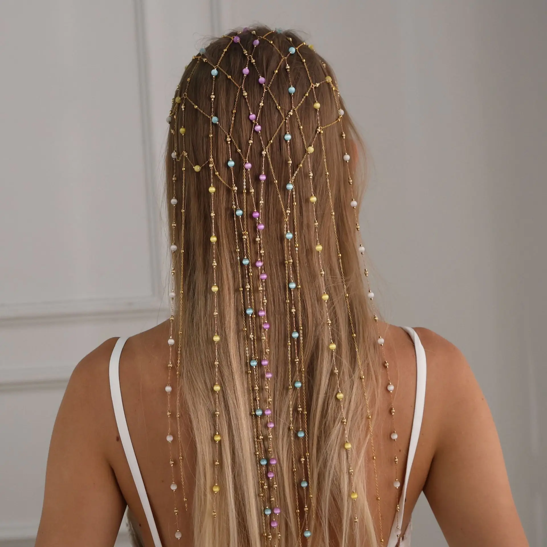 Новая богемная повязка на голову с бахромой, дизайнерская цветная цепочка для волос, летние универсальные аксессуары, повязка на голову
Новая богемная повязка на голову с бахромой, дизайнерская цветная цепочка для волос, летние универсальные аксессуары, повязка на голову