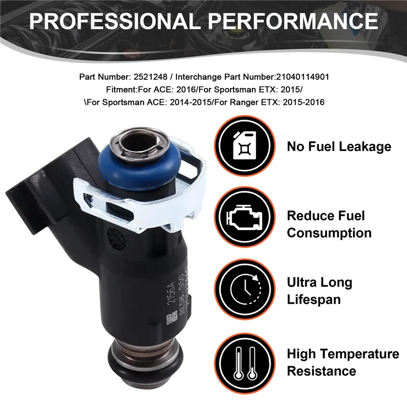 2 шт. новый топливный инжектор подходит для Polaris Sportsman ETX 2015 2521248 21040114901-AD39
2 шт. новый топливный инжектор подходит для Polaris Sportsman ETX 2015 2521248 21040114901-AD39