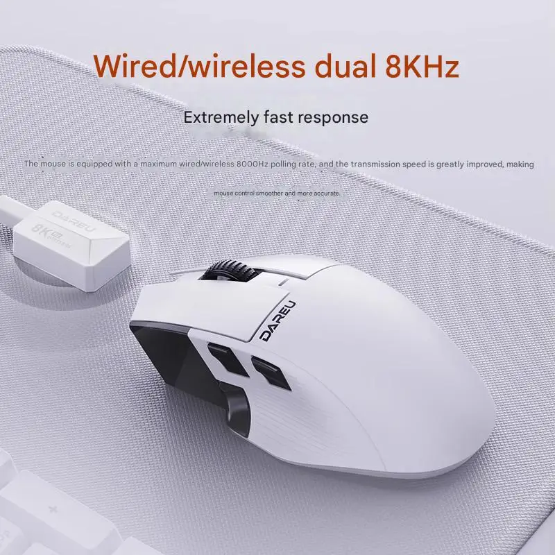 Dareu A980Pro/PRO MAX gaming mouse Flash Star P3950 customized chip 8K return AIM-750U high-density sensor Agile wireless mouse
Dareu A980Pro/PRO MAX gaming mouse Flash Star P3950 customized chip 8K return AIM-750U high-density sensor Agile wireless mouse