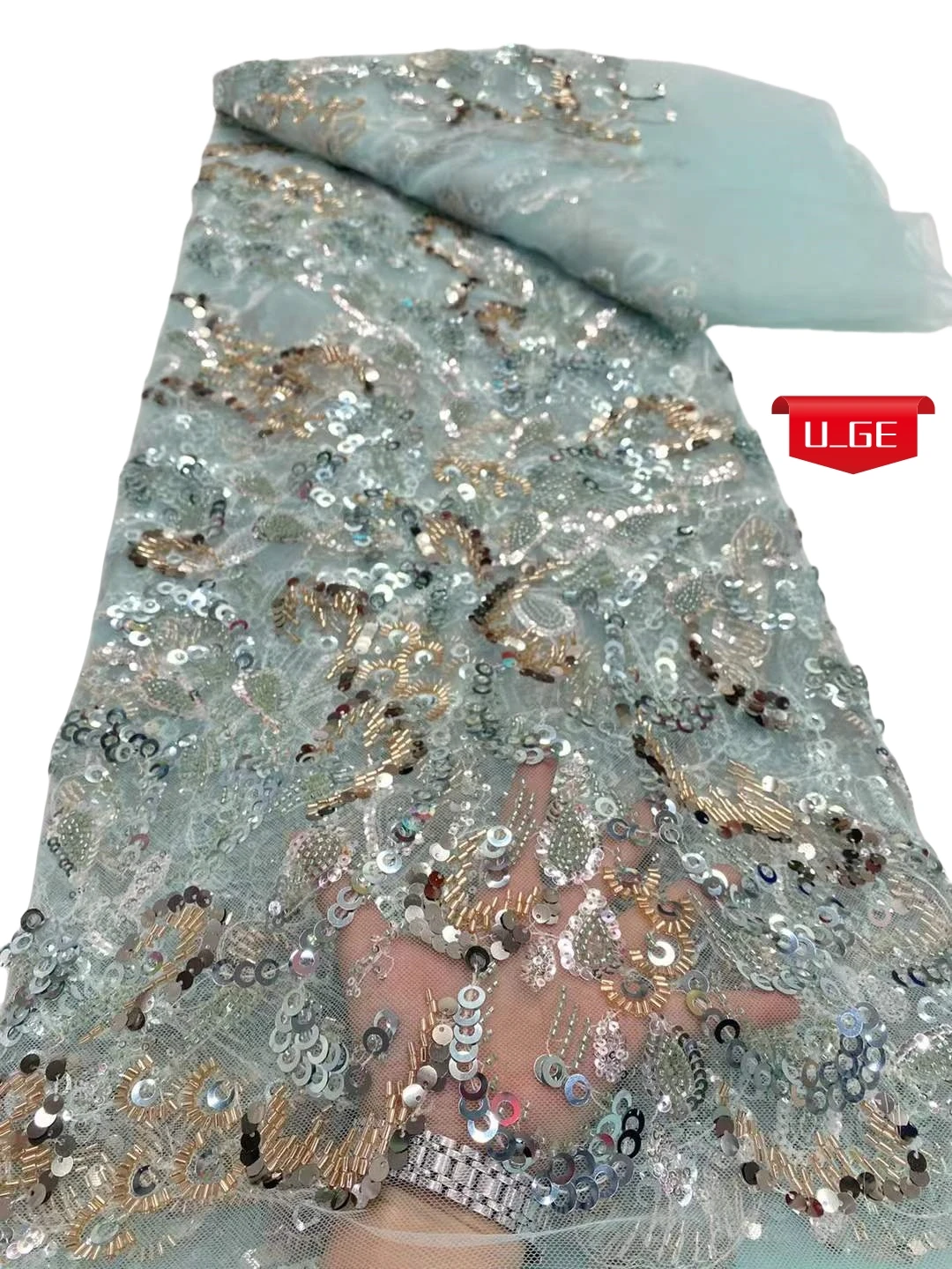 2025Latest Elegant Superior Quality Luxurious Soft mesh Lace With Sequin fabric For Wedding Evening Dress U_Ge5192
2025Latest Elegant Superior Quality Luxurious Soft mesh Lace With Sequin fabric For Wedding Evening Dress U_Ge5192