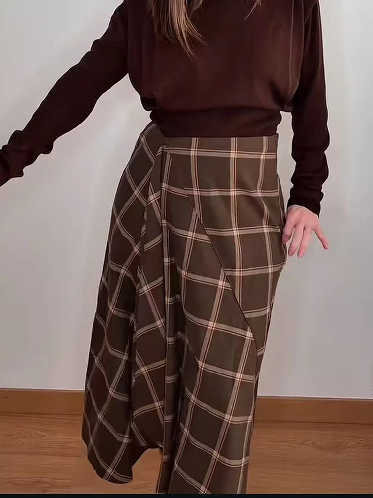 Vintage Plaid Skirt For Women 2026 New Tierred Decoration Skirt Casual Style High Waist Midi Skirt Fashion Lady Clothing
Vintage Plaid Skirt For Women 2026 New Tierred Decoration Skirt Casual Style High Waist Midi Skirt Fashion Lady Clothing