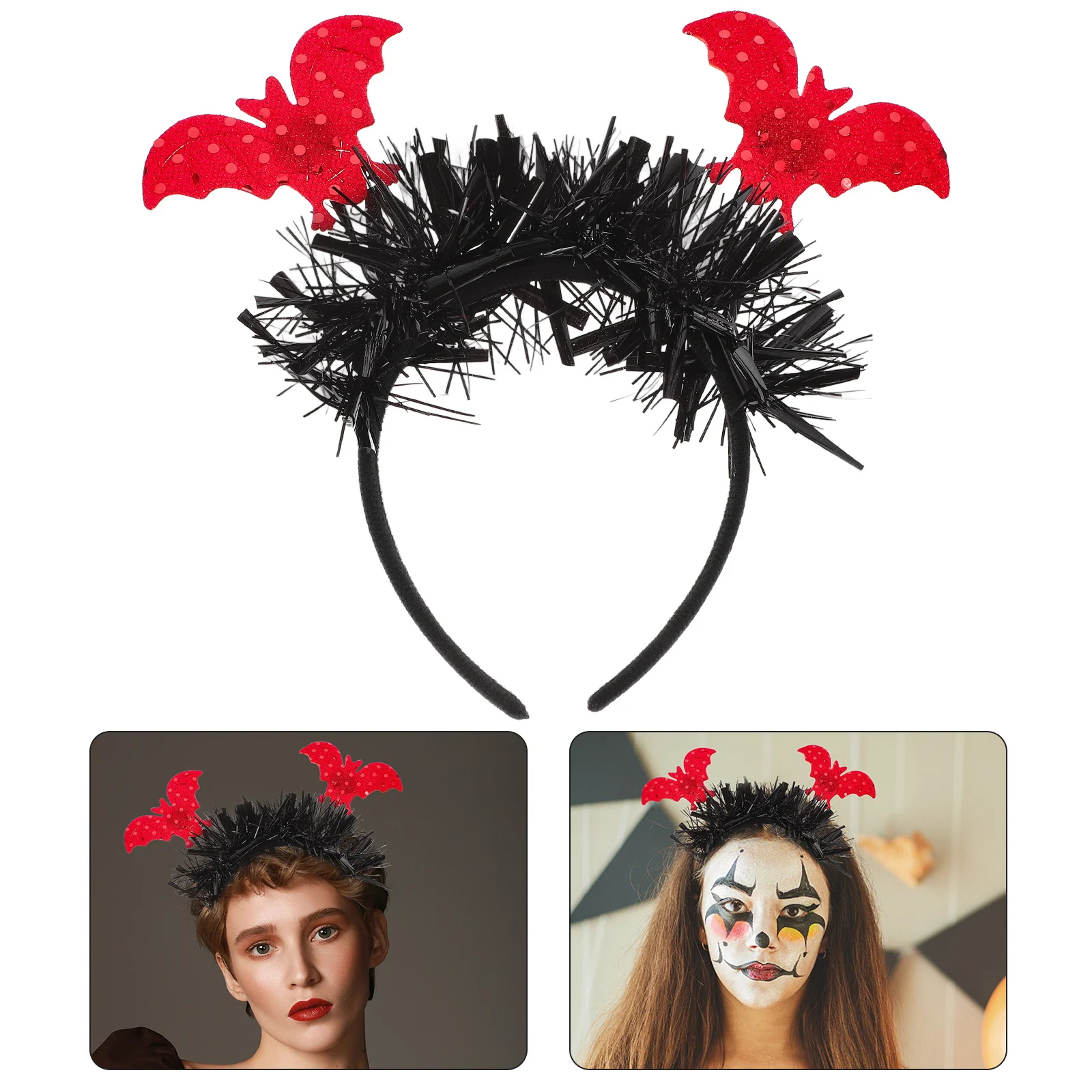 Bat Wing Headband Halloween Costume Hair Accessory for Women Girls Cosplay Party Decor Bat Headbands Halloween Headdress
Bat Wing Headband Halloween Costume Hair Accessory for Women Girls Cosplay Party Decor Bat Headbands Halloween Headdress