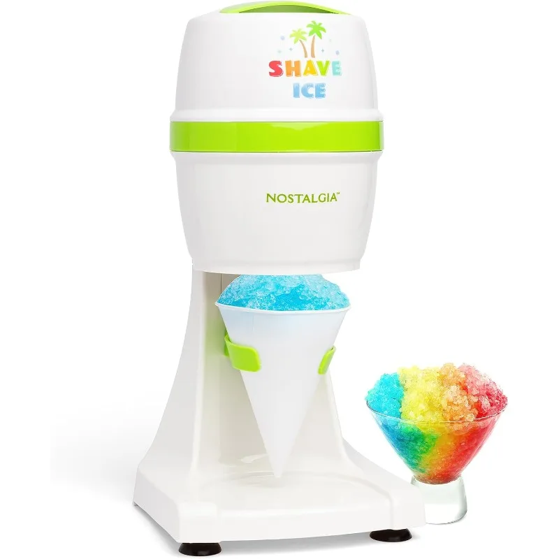 Nostalgia Snow Cone Shaved Retro Includes 1 Reusable Plastic Cup and Ice Molds, White, Green
Nostalgia Snow Cone Shaved Retro Includes 1 Reusable Plastic Cup and Ice Molds, White, Green