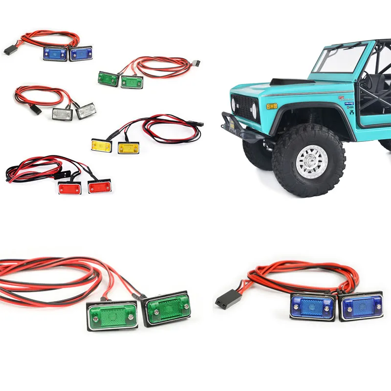 Rectangular Turn Signal Side Light LED Warning Light for 1/10 RC Crawler Car Traxxas TRX4 Defender Bronco AXIAL SCX10 RC4WD D90
Rectangular Turn Signal Side Light LED Warning Light for 1/10 RC Crawler Car Traxxas TRX4 Defender Bronco AXIAL SCX10 RC4WD D90