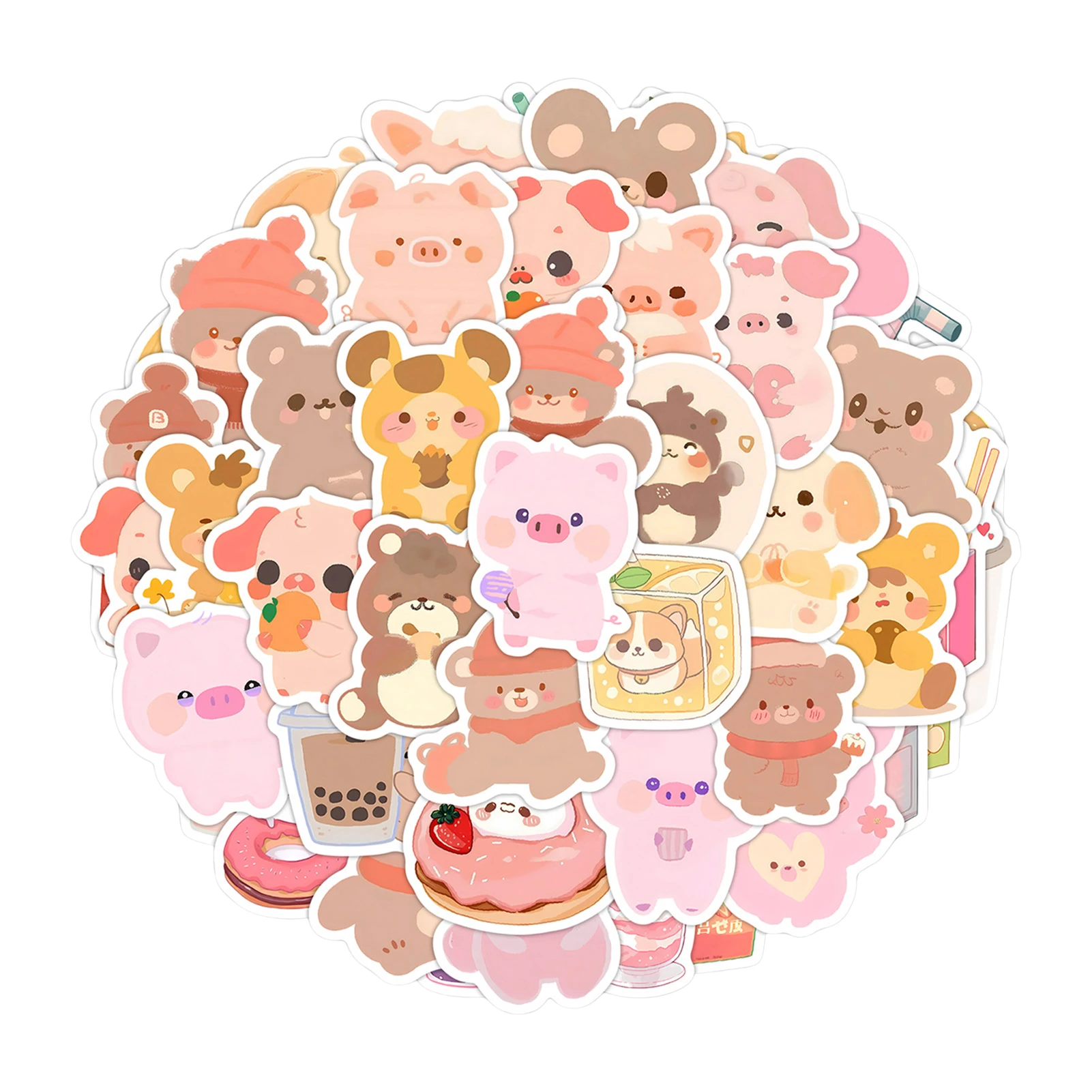 50Pcs Cartoon Animal Waterproof PVC Stickers Set for Phone Laptop Tablet Removable No Residue Cute Decoration for Kids Teens
50Pcs Cartoon Animal Waterproof PVC Stickers Set for Phone Laptop Tablet Removable No Residue Cute Decoration for Kids Teens
