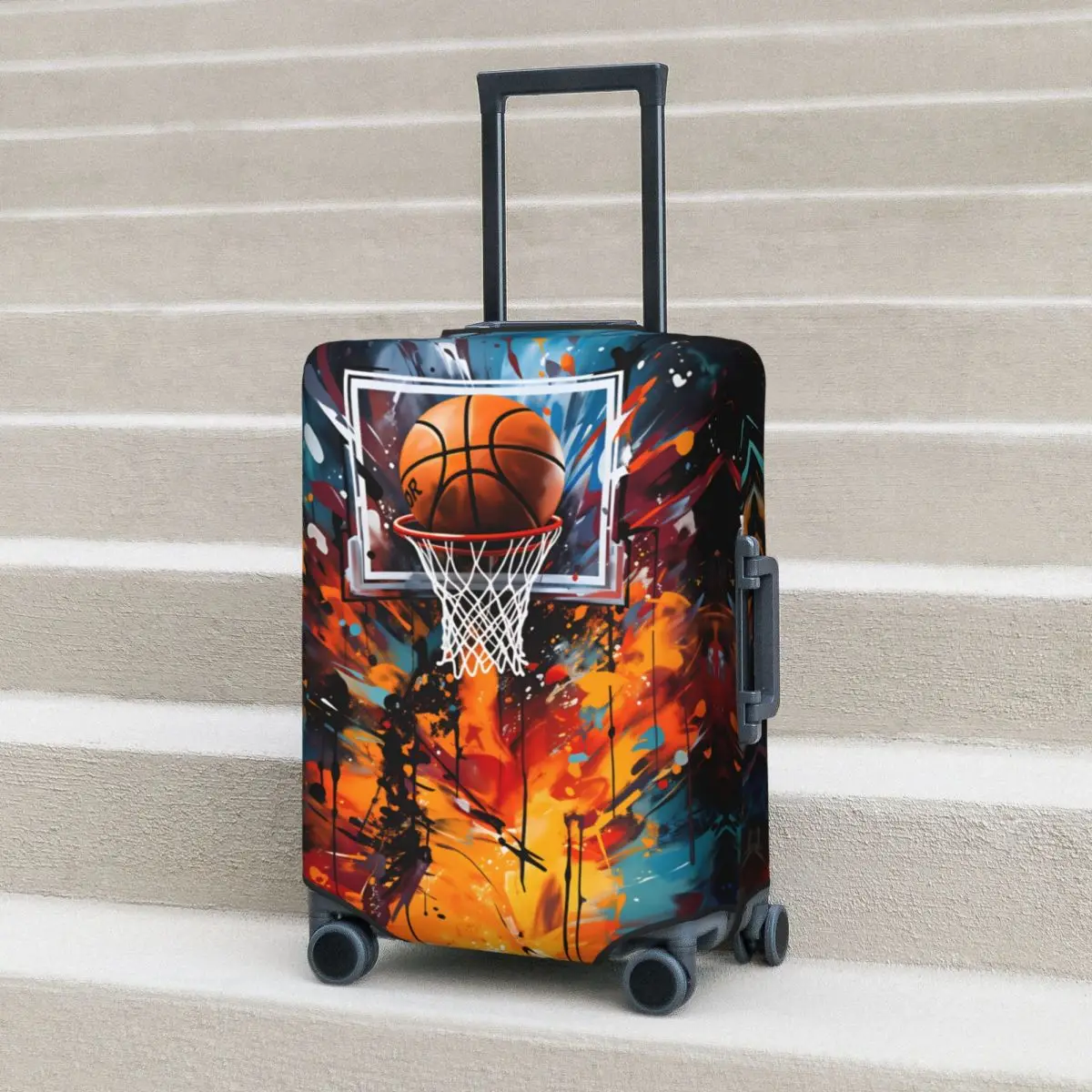 Basketball Pop Graffiti Suitcase Cover Holiday Business Useful Luggage Case Protection
Basketball Pop Graffiti Suitcase Cover Holiday Business Useful Luggage Case Protection