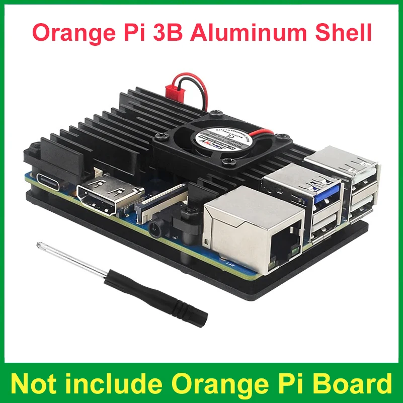 Алюминиевый корпус Orange Pi 3B, металлический корпус из сплава, пассивный охлаждающий корпус с охлаждающим вентилятором, силиконовый радиатор для OPI 3B
Алюминиевый корпус Orange Pi 3B, металлический корпус из сплава, пассивный охлаждающий корпус с охлаждающим вентилятором, силиконовый радиатор для OPI 3B