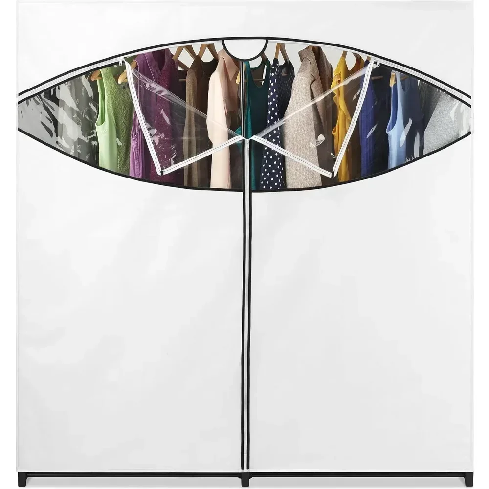#For Extra-Wide Clothes Closet, 60” with, White Cover bedroom furniture wardrobes&
#For Extra-Wide Clothes Closet, 60” with, White Cover bedroom furniture wardrobes&