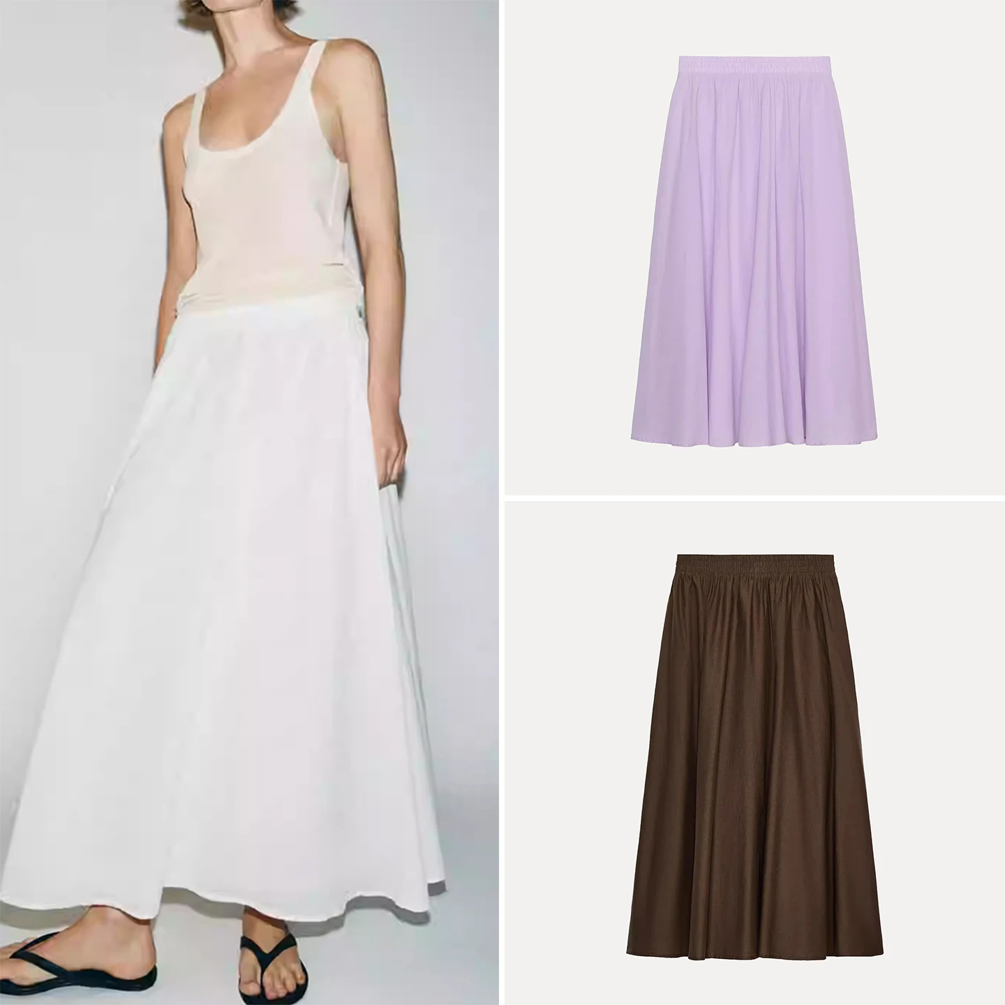 Women's High Waist Elastic Waist Midi Skirt Layered Decoration Spring Fashion Commute Style A-Line Loose Fit Chinese Brand
Women's High Waist Elastic Waist Midi Skirt Layered Decoration Spring Fashion Commute Style A-Line Loose Fit Chinese Brand