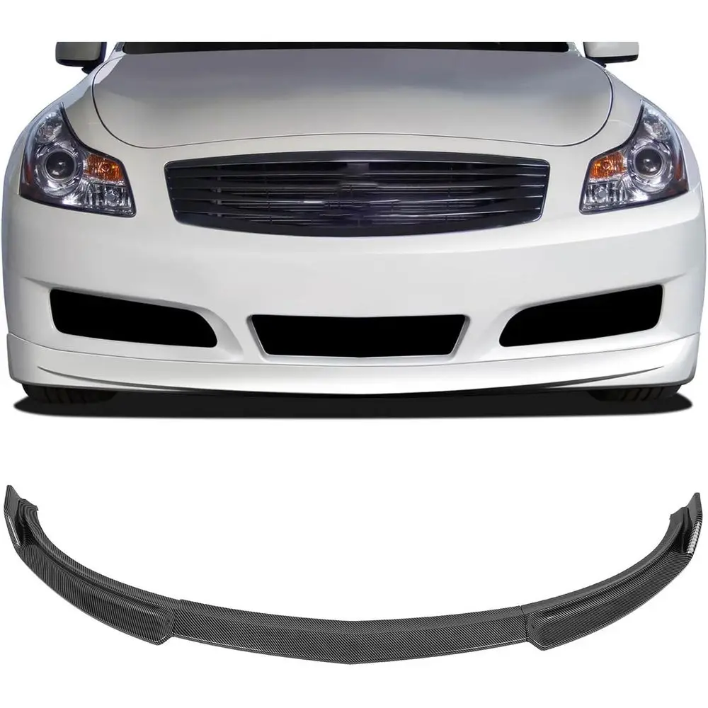 3PCS Front Bumper Lip Compatible for 2007-2009 for Infiniti G35 G37 Sedan Front Lip Spoiler Glossy Carbon Look (PP) Plastic Air
3PCS Front Bumper Lip Compatible for 2007-2009 for Infiniti G35 G37 Sedan Front Lip Spoiler Glossy Carbon Look (PP) Plastic Air