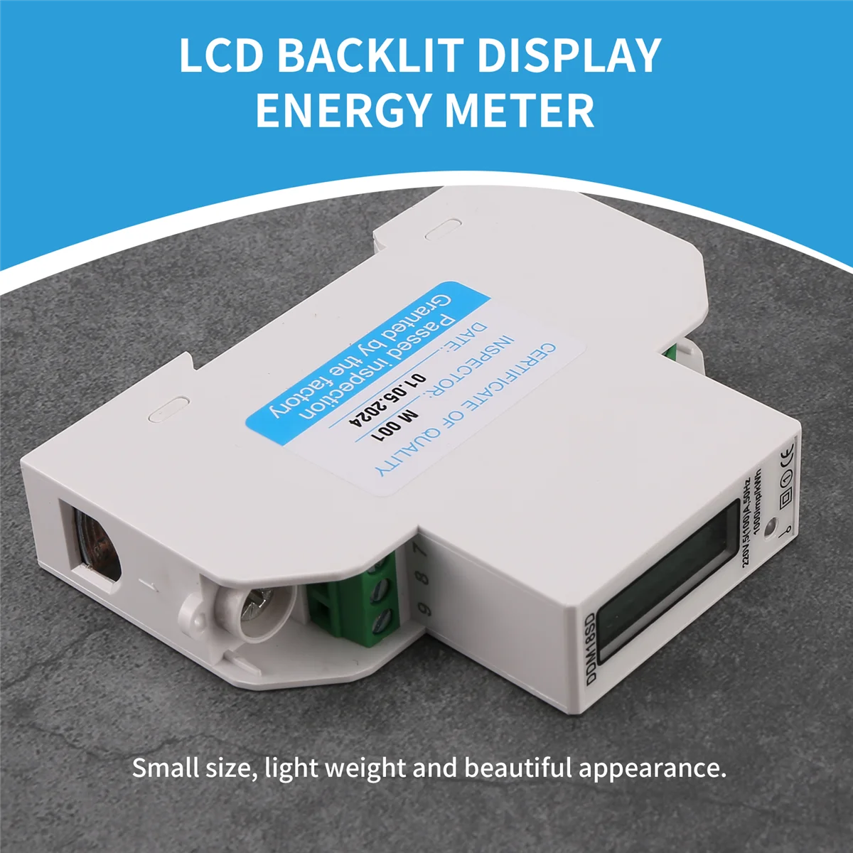 5-100A 220V Energy Meter Single Phase RS485 MODBUS Protocol LCD Backlit Display Din Rail Watt Meter Energy Meter HYP
5-100A 220V Energy Meter Single Phase RS485 MODBUS Protocol LCD Backlit Display Din Rail Watt Meter Energy Meter HYP