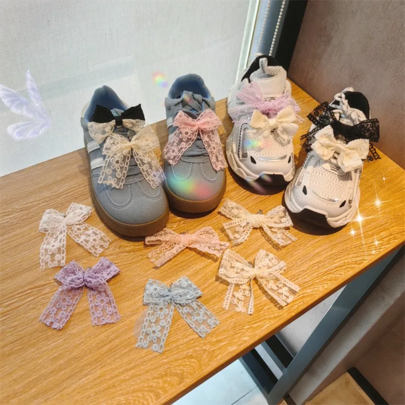 Lace Bow Shoe Charm Premium High End Sneaker Decoration Clip for Women Girls Cute Sweet Daily Sport Shoes Accessory Versatile
Lace Bow Shoe Charm Premium High End Sneaker Decoration Clip for Women Girls Cute Sweet Daily Sport Shoes Accessory Versatile