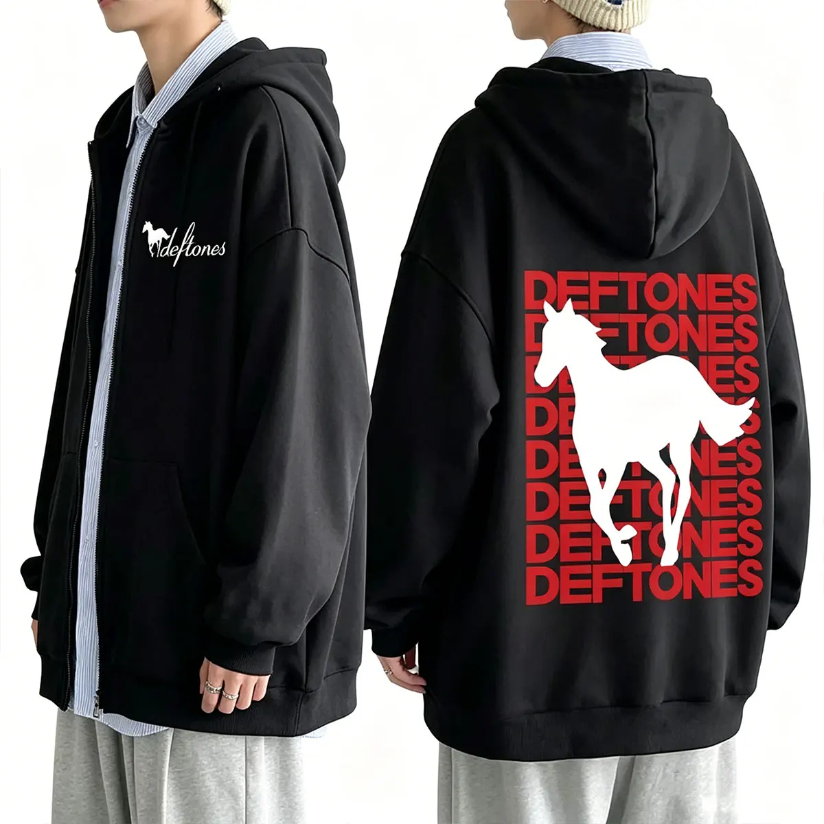 Rock Band Deftones White Pony Graphic Zipper Hoodie Men Women Gothic Punk Oversized Streetwear Unisex Vintage Zip Up Jacket Coat
Rock Band Deftones White Pony Graphic Zipper Hoodie Men Women Gothic Punk Oversized Streetwear Unisex Vintage Zip Up Jacket Coat