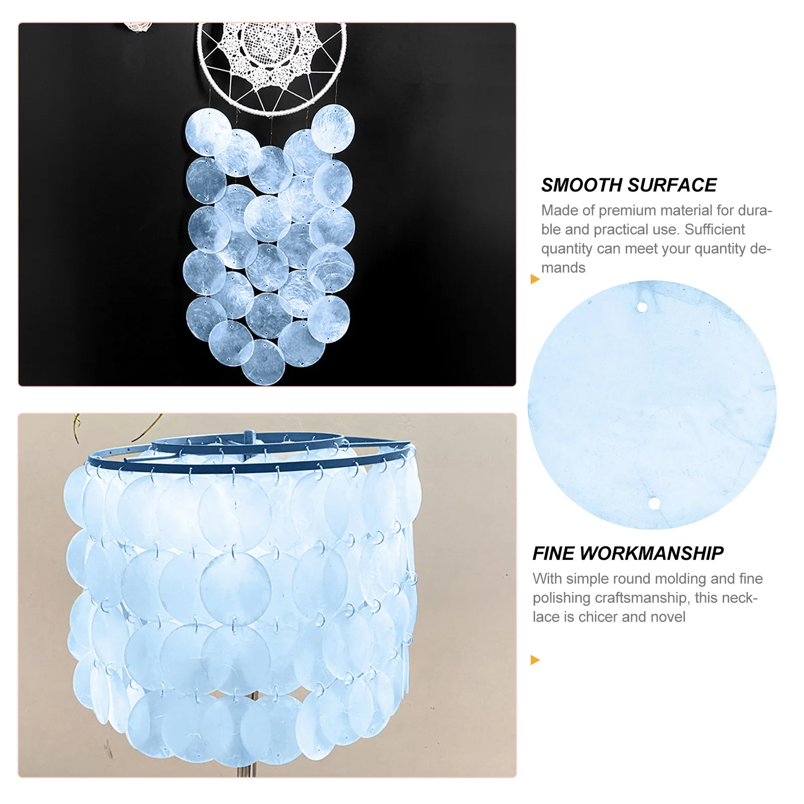 100pcs Round Shells Pieces Dream Catcher Making Round Shells Wind-bell Hanging Pendants material handcraft Polished Shells Slice
100pcs Round Shells Pieces Dream Catcher Making Round Shells Wind-bell Hanging Pendants material handcraft Polished Shells Slice