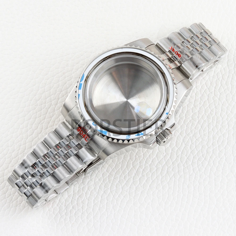 40mm Silver Watch Case No Ceramic Bezel Sapphire Glass for SUB NH34 NH35 NH36 movement 28.5mm Dial Stainless steel Jubilee Strap
40mm Silver Watch Case No Ceramic Bezel Sapphire Glass for SUB NH34 NH35 NH36 movement 28.5mm Dial Stainless steel Jubilee Strap