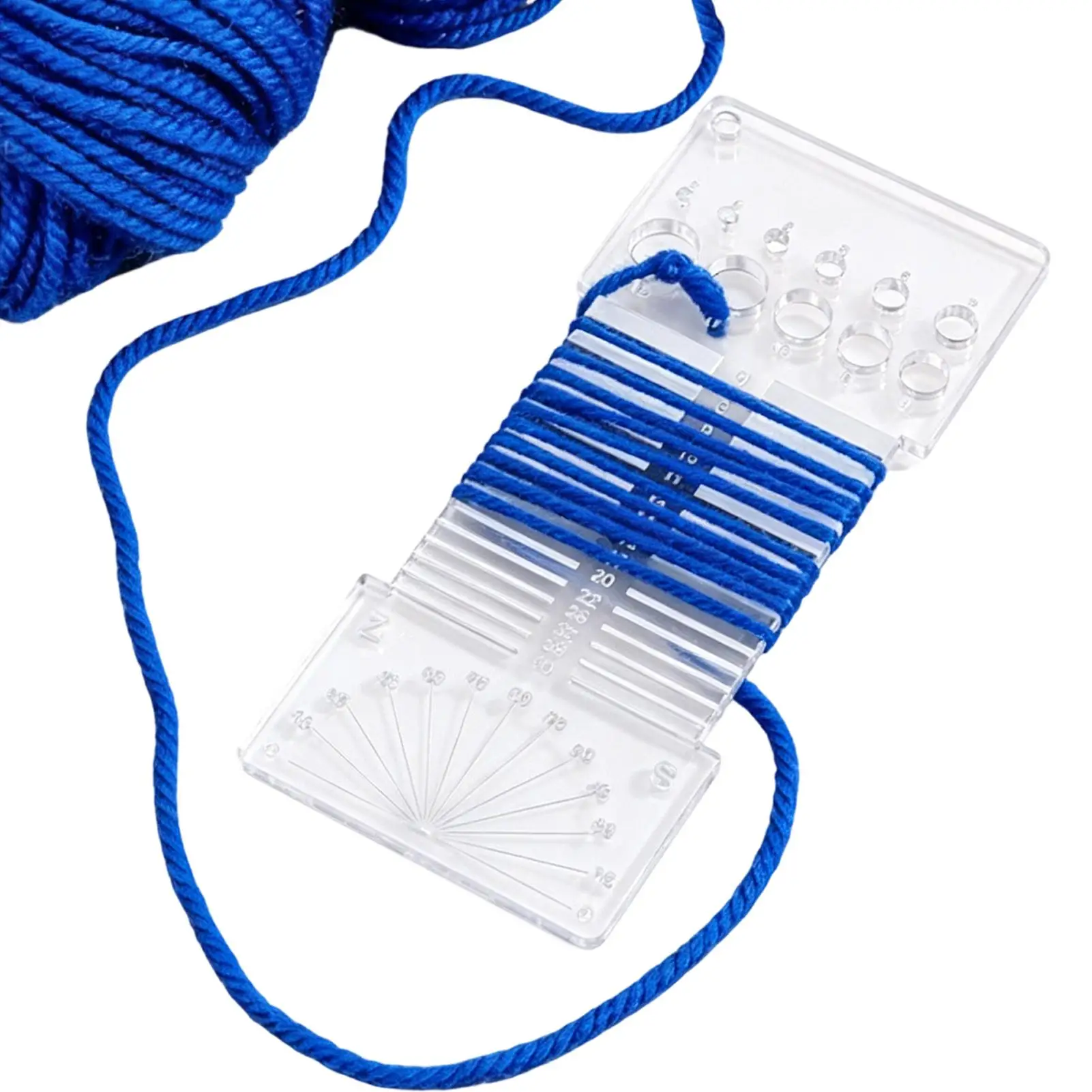 Multi Functional Spin-ning Ruler Knitting Gauge Measuring Tool Acrylic Knitting Yarn Tension Gauge Quick Yarn WPI Identification
Multi Functional Spin-ning Ruler Knitting Gauge Measuring Tool Acrylic Knitting Yarn Tension Gauge Quick Yarn WPI Identification