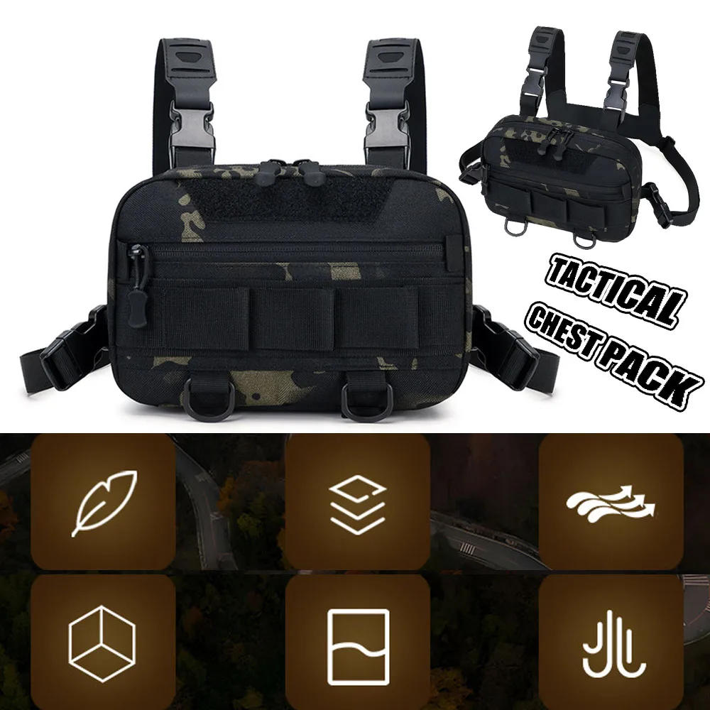 Tactical Sports Chest Bag Adjustable Breathable Running Vests Bag Multifunctional Vest Bag for Hiking Fishing Hunting Travelling
Tactical Sports Chest Bag Adjustable Breathable Running Vests Bag Multifunctional Vest Bag for Hiking Fishing Hunting Travelling