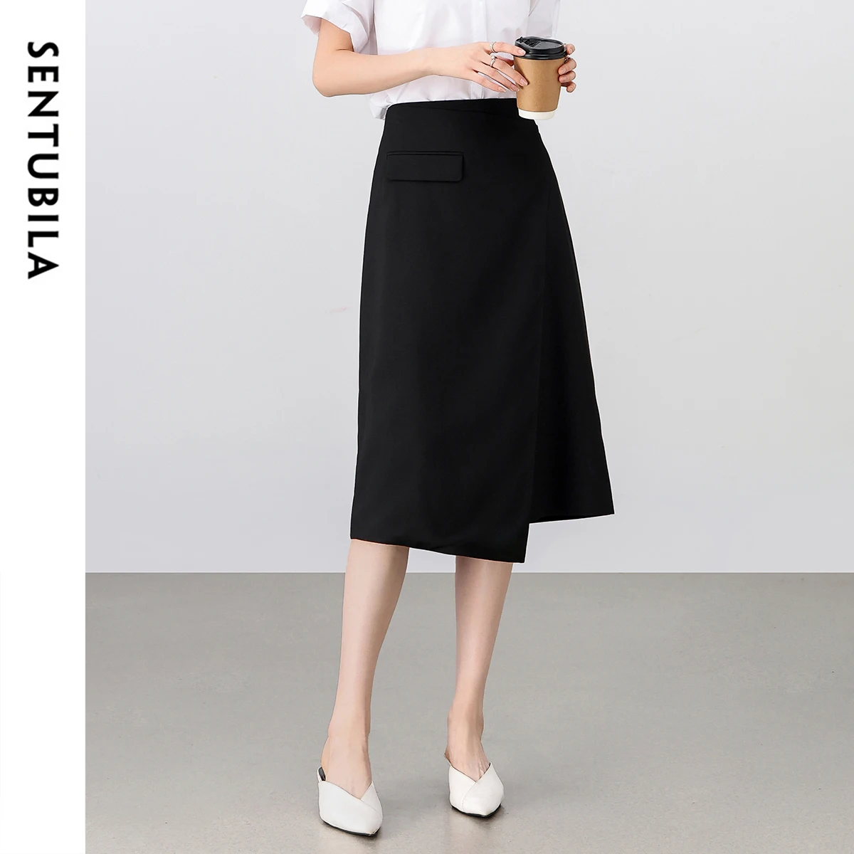 SENTUBILA Luxury Designer Irregular Skirts 2025 Spring Straight High Waist Business Black Long Skirt Woman Clothing 152Q59355
SENTUBILA Luxury Designer Irregular Skirts 2025 Spring Straight High Waist Business Black Long Skirt Woman Clothing 152Q59355