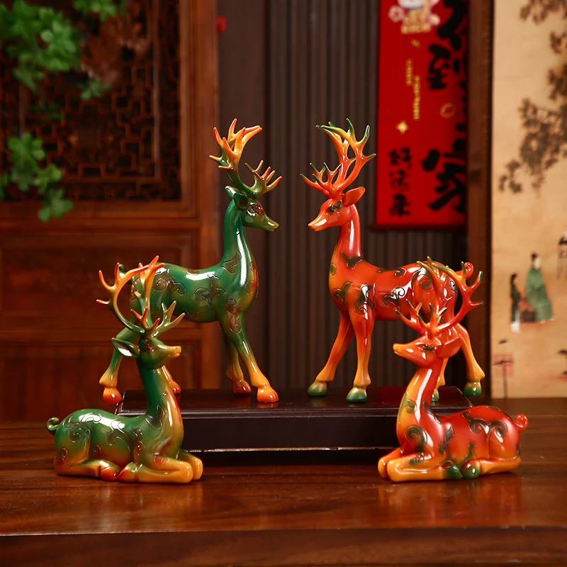 Deer desktop ornament living room entrance TV cabinet wine cabinet decoration small gift
Deer desktop ornament living room entrance TV cabinet wine cabinet decoration small gift