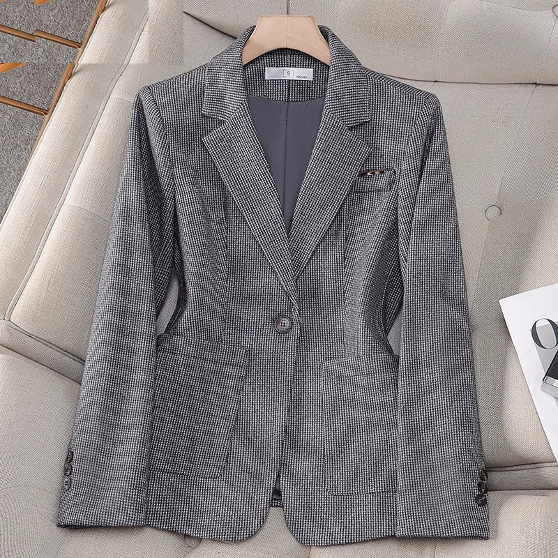 Office Ladies Formal Blazer Women Work Business Wear Jacket Autumn Winter Female Single Button Long Sleeves Suit Coat Outerwear
Office Ladies Formal Blazer Women Work Business Wear Jacket Autumn Winter Female Single Button Long Sleeves Suit Coat Outerwear