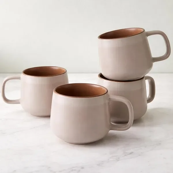 Small Ceramic Coffee Mugs Set of 4 | 8 oz Stoneware Coffee Cups | Lead-Free, Non-Toxic | Microwave
Small Ceramic Coffee Mugs Set of 4 | 8 oz Stoneware Coffee Cups | Lead-Free, Non-Toxic | Microwave