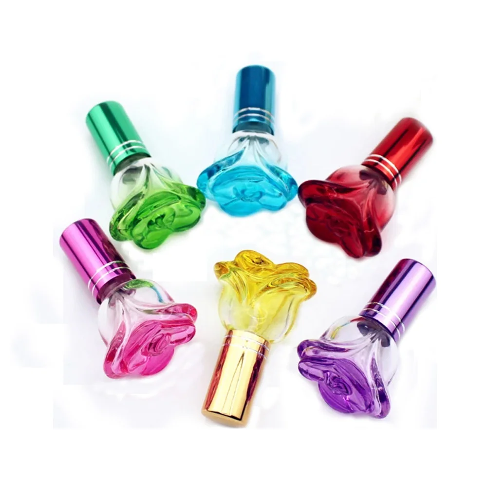 3pcs/pack 6ml Colorful Rose Shaped Empty Glass Perfume Bottle Small Sample Portable Parfume Refillable Scent Sprayer Bottle
3pcs/pack 6ml Colorful Rose Shaped Empty Glass Perfume Bottle Small Sample Portable Parfume Refillable Scent Sprayer Bottle
