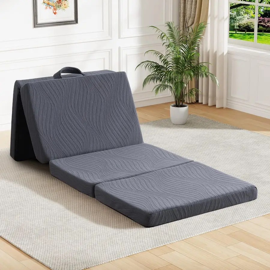 Foldable Memory Foam Mattress 3 Inch Twin Waterproof Collapsible Mattress with Washable Cover, Portable Guest Bed Pad, Sleeping
Foldable Memory Foam Mattress 3 Inch Twin Waterproof Collapsible Mattress with Washable Cover, Portable Guest Bed Pad, Sleeping