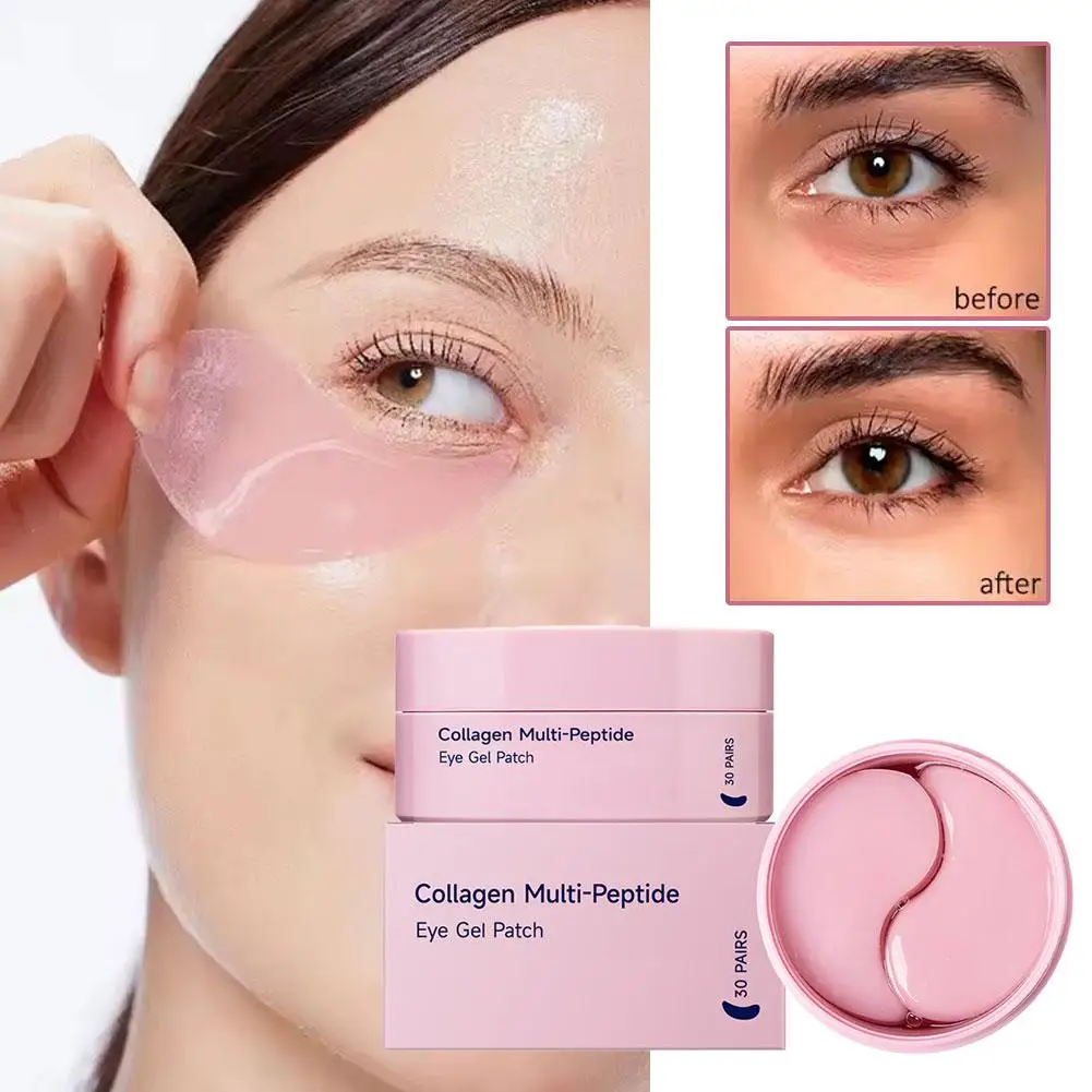 Collagen Multi-Peptide Eye Patches for Puffy Eyes, Dark Circles, and Wrinkles, Brighten Hydrating Under Eye Mask 30pairs
Collagen Multi-Peptide Eye Patches for Puffy Eyes, Dark Circles, and Wrinkles, Brighten Hydrating Under Eye Mask 30pairs