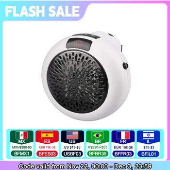 Home Plug In Cordless Space Heater Portable Electric Air Heater 2S Fast Heating Warm Fan Desktop for Winter Household Bathroom