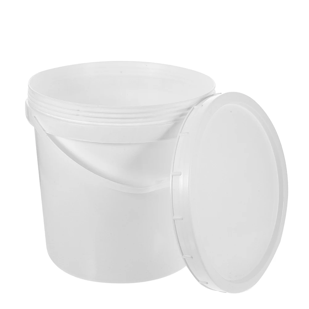 White ABS Paint Bucket 6L Storage Containers with Lid Seal Handle for Leftover Paint Pigment Liquid Plastic Reusable
White ABS Paint Bucket 6L Storage Containers with Lid Seal Handle for Leftover Paint Pigment Liquid Plastic Reusable