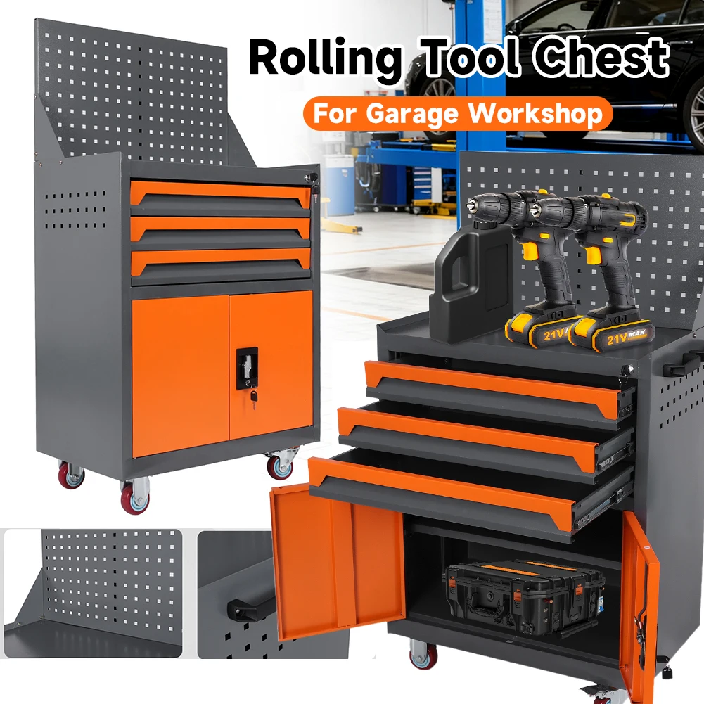 Heavy Duty Rolling Tool Chest with Drawers Tool Box Organizer Industrial Auto Repair Tool Cart for Workshop Warehouse Garage
Heavy Duty Rolling Tool Chest with Drawers Tool Box Organizer Industrial Auto Repair Tool Cart for Workshop Warehouse Garage