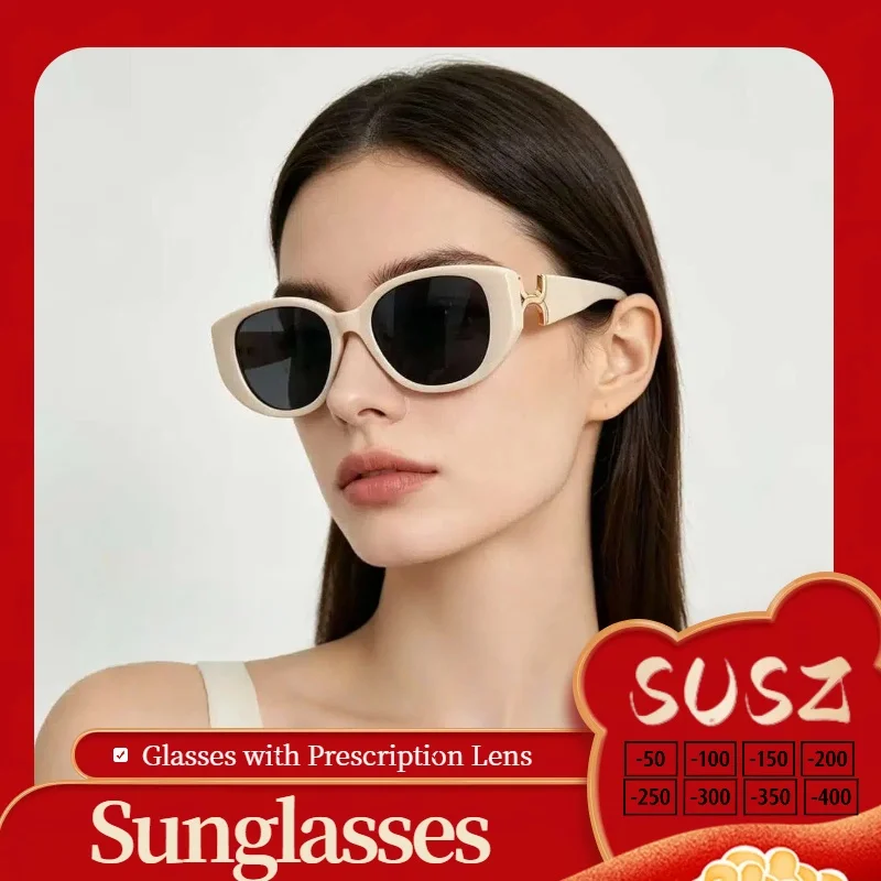 SUSZ Chic Round Cat Eye Sunglasses Women Classic Fashion Anti-UV Myopia Eyeglasses For Outdoor Driving Vacation Daily Outfits
SUSZ Chic Round Cat Eye Sunglasses Women Classic Fashion Anti-UV Myopia Eyeglasses For Outdoor Driving Vacation Daily Outfits