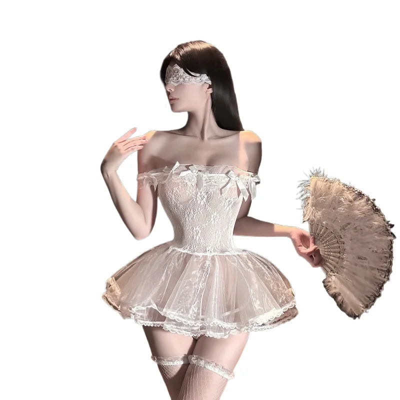 Сексуальное косплей-белье: кружевной комплект для сна в стиле свадебного платья, эротический костюм, соблазнительная ночная рубашка принцессы
Сексуальное косплей-белье: кружевной комплект для сна в стиле свадебного платья, эротический костюм, соблазнительная ночная рубашка принцессы