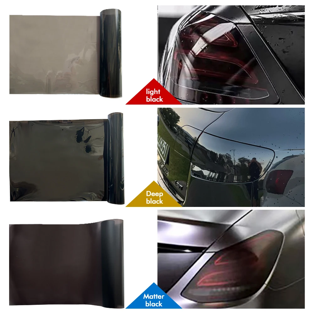 Gloss Transparent Light Black Smoke Vinyl Film Tint Waterproof for Headlights Taillight Wrap Cover Film Auto Exterior Accessory 
Gloss Transparent Light Black Smoke Vinyl Film Tint Waterproof for Headlights Taillight Wrap Cover Film Auto Exterior Accessory