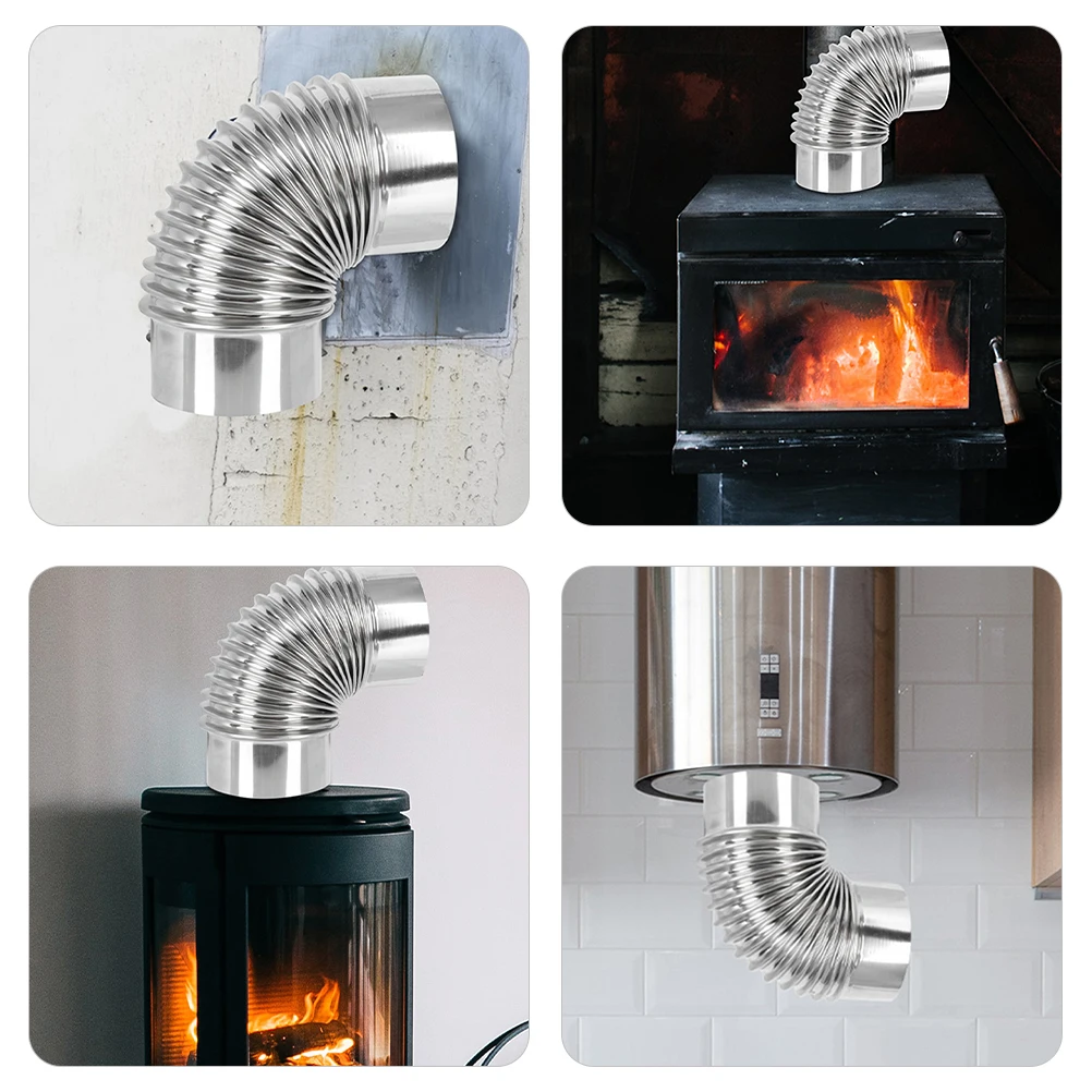Stainless Steel Elbow Chimney Pipe 5cm Wood Stove Flexible Flue Extension Heating Exhaust Metal Vent Hoses Stainless Steel Stove
Stainless Steel Elbow Chimney Pipe 5cm Wood Stove Flexible Flue Extension Heating Exhaust Metal Vent Hoses Stainless Steel Stove