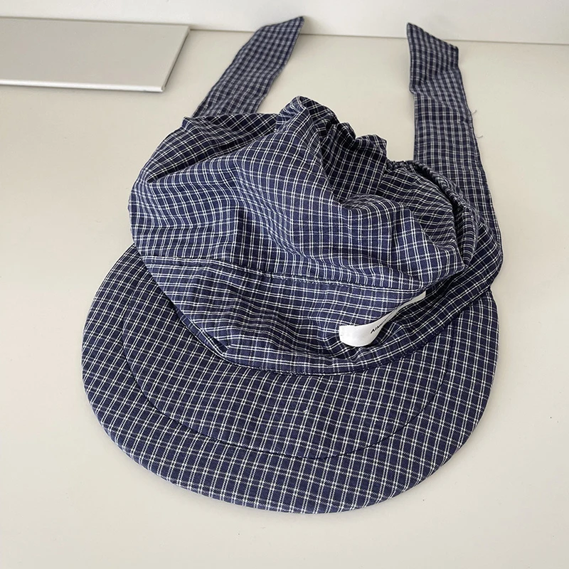 Ladies' Visors Korean New Plaid Fashionable Trendy Verstail Simplee Baseball Caps For Girls Outdoors Sunshade Big Brim Sun Hats
Ladies' Visors Korean New Plaid Fashionable Trendy Verstail Simplee Baseball Caps For Girls Outdoors Sunshade Big Brim Sun Hats