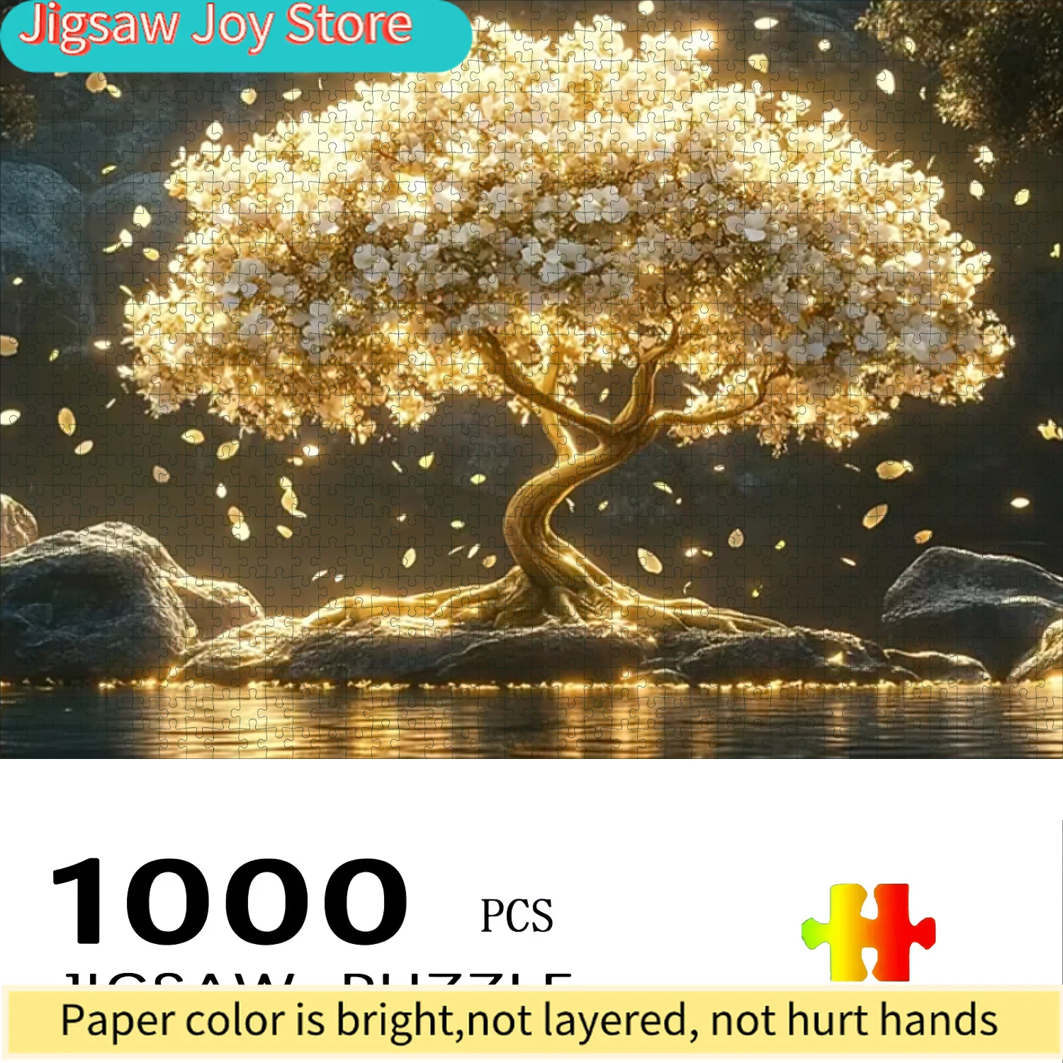 Пазл «Золотое дерево жизни» | 70x50 см, толстые соединяющиеся элементы, идеальный подарок для домашнего декора, подходит для подростков, Party A
Пазл «Золотое дерево жизни» | 70x50 см, толстые соединяющиеся элементы, идеальный подарок для домашнего декора, подходит для подростков, Party A