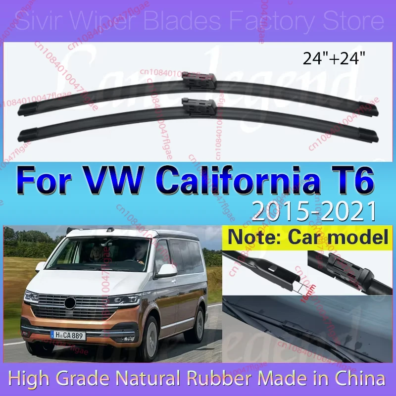 Car Wiper Blade Front Windscreen Windshield Rubber Wiper For Volkswagen VW California T6 2015 - 2021 24"+24" Car Accessories
Car Wiper Blade Front Windscreen Windshield Rubber Wiper For Volkswagen VW California T6 2015 - 2021 24"+24" Car Accessories