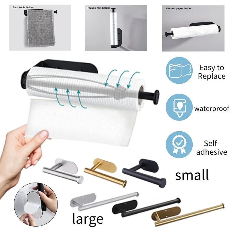 Настенный держатель для туалетной бумаги из нержавеющей стали для кухни/ванной, самоклеящийся, для хранения полотенец, пакетов, губок для душа
Настенный держатель для туалетной бумаги из нержавеющей стали для кухни/ванной, самоклеящийся, для хранения полотенец, пакетов, губок для душа