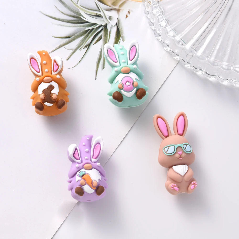 4Pcs Silicone Beads 4colors Rabbit Shaped Silicone Beads Non-toxic Silicone Beads for DIY Baby Teething Bracelet Pacifier Chains
4Pcs Silicone Beads 4colors Rabbit Shaped Silicone Beads Non-toxic Silicone Beads for DIY Baby Teething Bracelet Pacifier Chains
