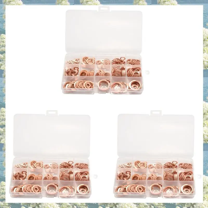 Best Of 2025-840Pcs Professional Assorted Copper Washer Gasket Set Flat Ring Seal Assortment Kit M5-M20 With Box For Hardware
Best Of 2025-840Pcs Professional Assorted Copper Washer Gasket Set Flat Ring Seal Assortment Kit M5-M20 With Box For Hardware
