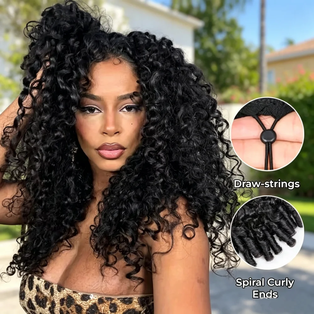 250 Density Burmese Curly Human Hair Wigs For Women Brazilian Glueless Kinky Culry 3 IN 1 Half Wig Human Hair Wigs On Sale
250 Density Burmese Curly Human Hair Wigs For Women Brazilian Glueless Kinky Culry 3 IN 1 Half Wig Human Hair Wigs On Sale