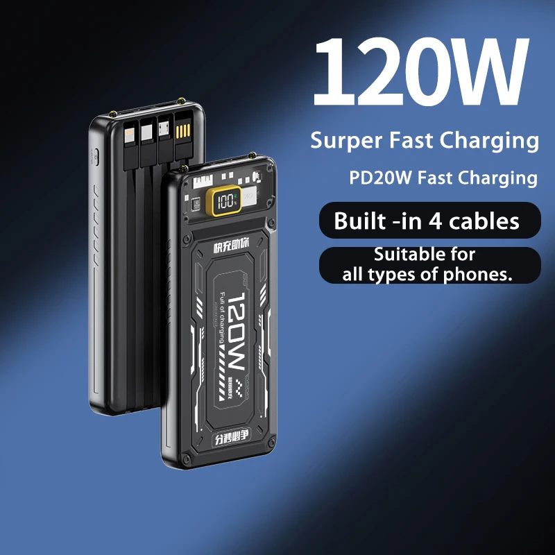 Mech Style120W 20000 мАч Power Bank большой емкости с быстрой зарядкой Power Bank тонкое портативное зарядное устройство для iPhone Samsung Xiaomi
Mech Style120W 20000 мАч Power Bank большой емкости с быстрой зарядкой Power Bank тонкое портативное зарядное устройство для iPhone Samsung Xiaomi