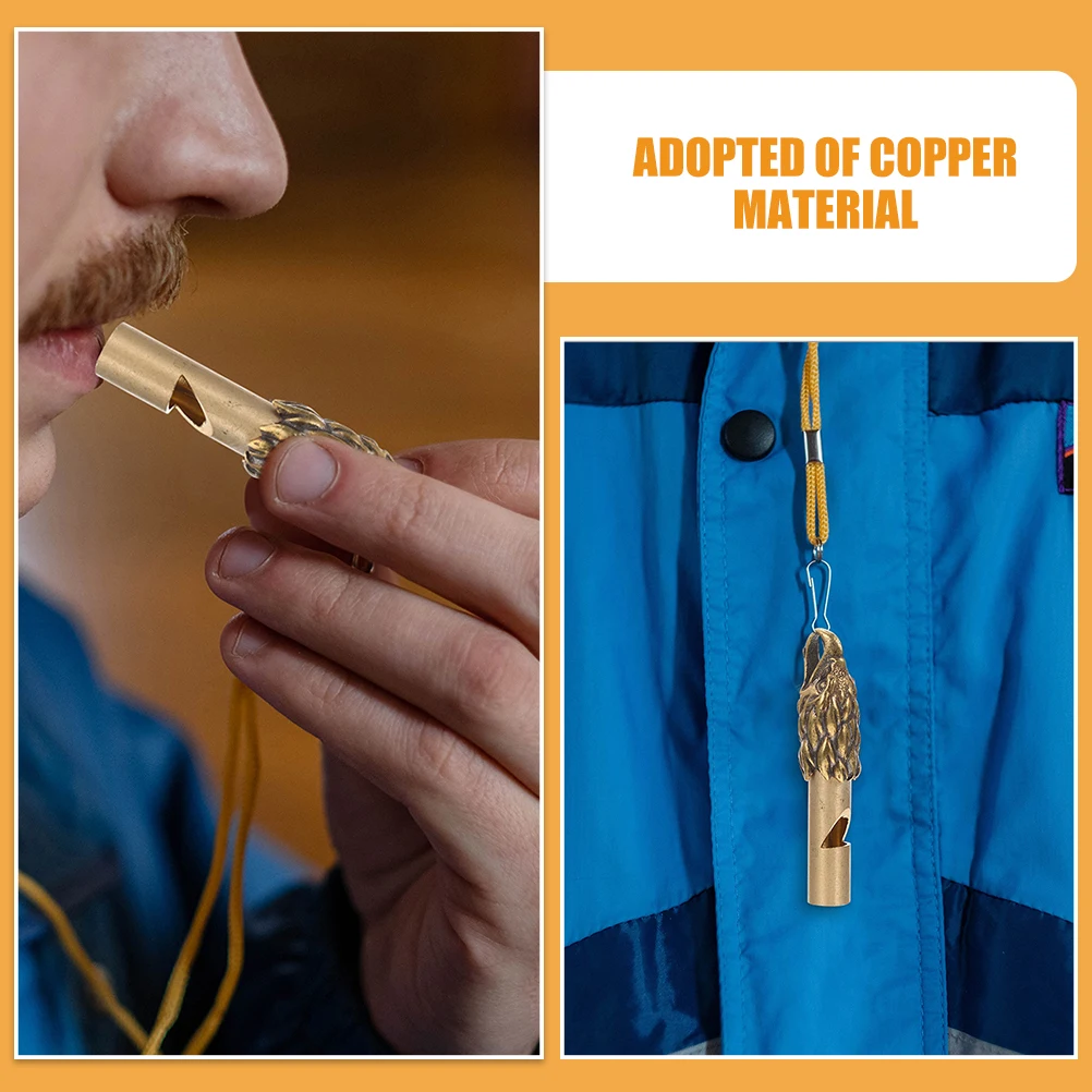 2 Pcs Retro Whistle Keychain Emergency Whistles Sports Creative Survival Golden Hand Held
2 Pcs Retro Whistle Keychain Emergency Whistles Sports Creative Survival Golden Hand Held