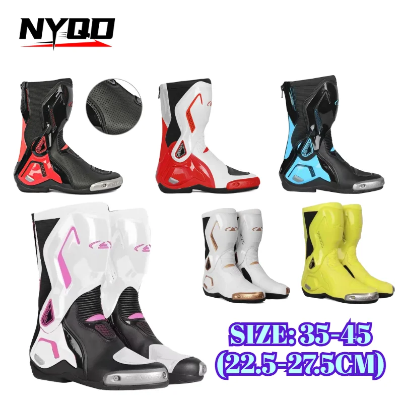 BENKIA Motorcycle Botas CE Certified Professional Track Riding Boots Racing Summer Zapato AntiCollision Off-Road for Rally
BENKIA Motorcycle Botas CE Certified Professional Track Riding Boots Racing Summer Zapato AntiCollision Off-Road for Rally