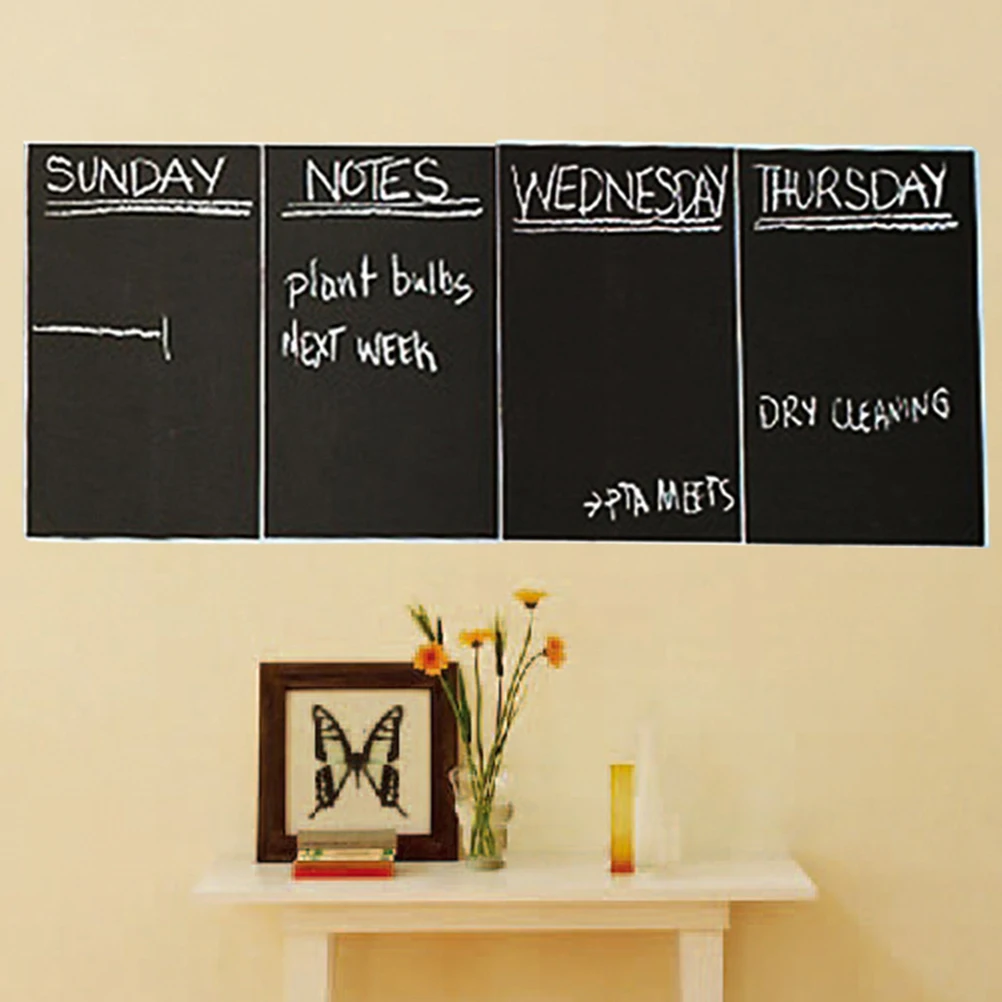 4pcs Blackboard Stickers Eco Friendly Wear Resistance Reusable Easy Installation Removable Wall Decor Chalkboard
4pcs Blackboard Stickers Eco Friendly Wear Resistance Reusable Easy Installation Removable Wall Decor Chalkboard