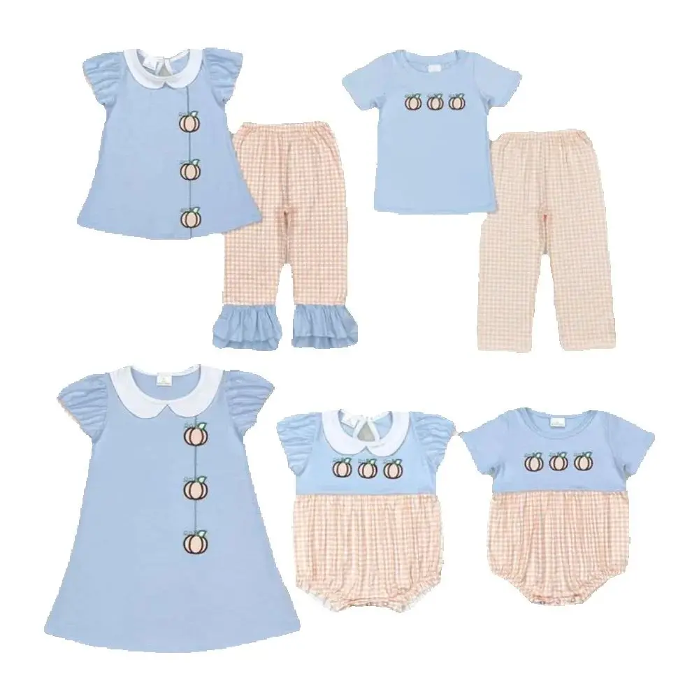 Baby kids clothing Sibling summer girls Baby Girls Embroidery Pumpkins Sibling Rompers Clothes Sets
Baby kids clothing Sibling summer girls Baby Girls Embroidery Pumpkins Sibling Rompers Clothes Sets