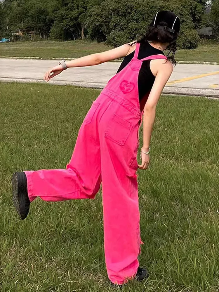 Pink Denim Overalls Women's New Style 2026 Small Size College Style Hole Loose Straight Leg Wide Leg Strap Pants High Waist
Pink Denim Overalls Women's New Style 2026 Small Size College Style Hole Loose Straight Leg Wide Leg Strap Pants High Waist